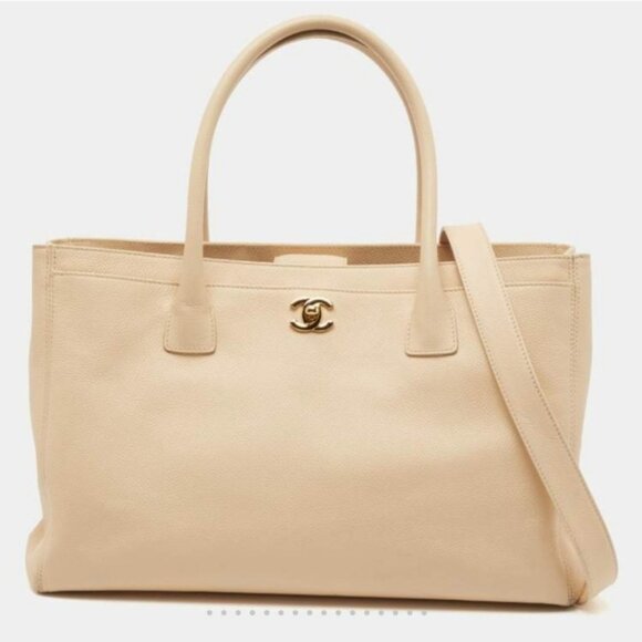 CHANEL Set Beige Tote and Insert - Picture 1 of 16